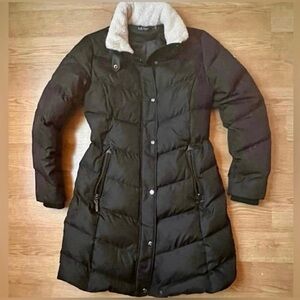 RALPH LAUREN Down Puffer Quilted Trench Coat (Black Label)
